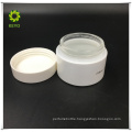 50g white empty cosmetic glass jar